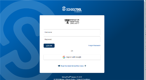 school tool login page