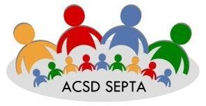 Silhouette of people, logo for ACSD SEPTA 