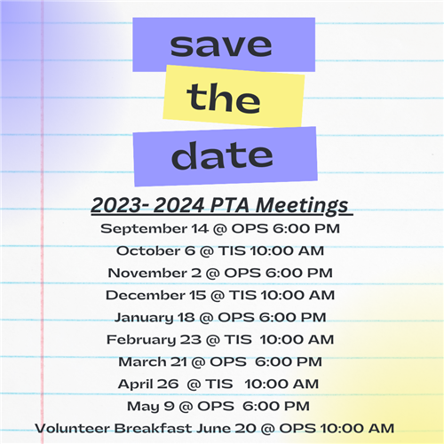 Meeting Schedule